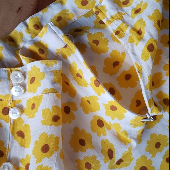 FAITHFULL THE BRAND MARIGOLD PRINT MIDI SKIRT, SIZE, US L - Picture 8 of 14